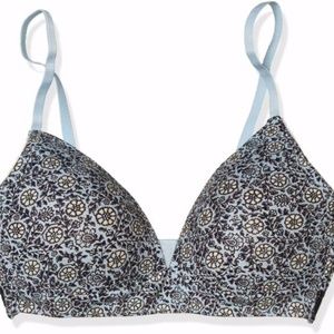LUCKY BRAND Wire Free Blue BRA Size 34C